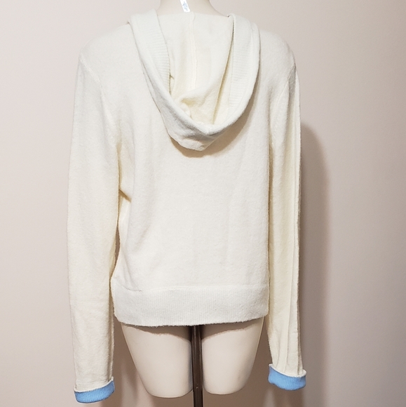 Aeropostale cream pullover hooded sweater - Picture 3 of 4